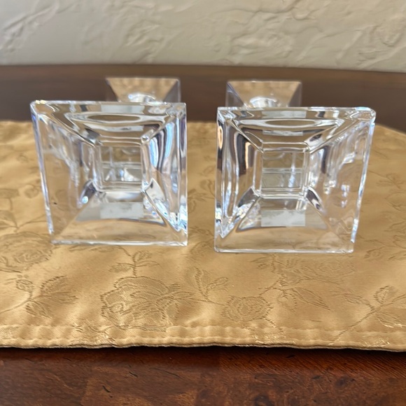 Marquise by Waterford Crystal Candle Holders - Treviso Design 6" Never Used - Picture 4 of 4